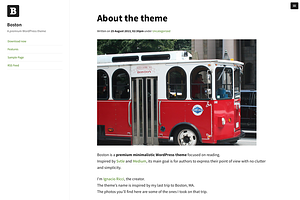 Boston Responsive WordPress Theme