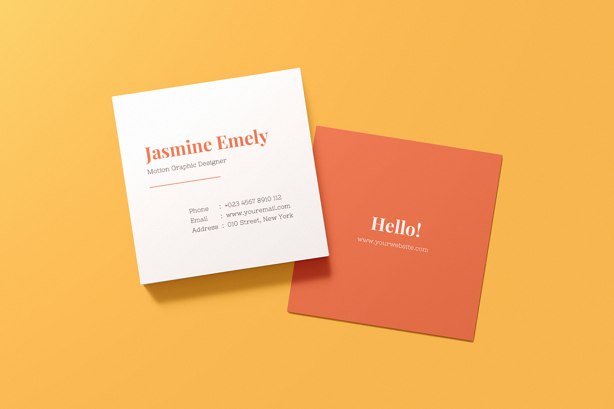 Square Business Card Mockup, a Books & Magazine Mockup by Mockup Supper (Photo 9 of 10)