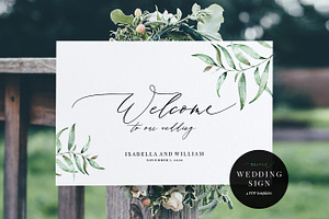 Welcome Wedding Sign, Aurora