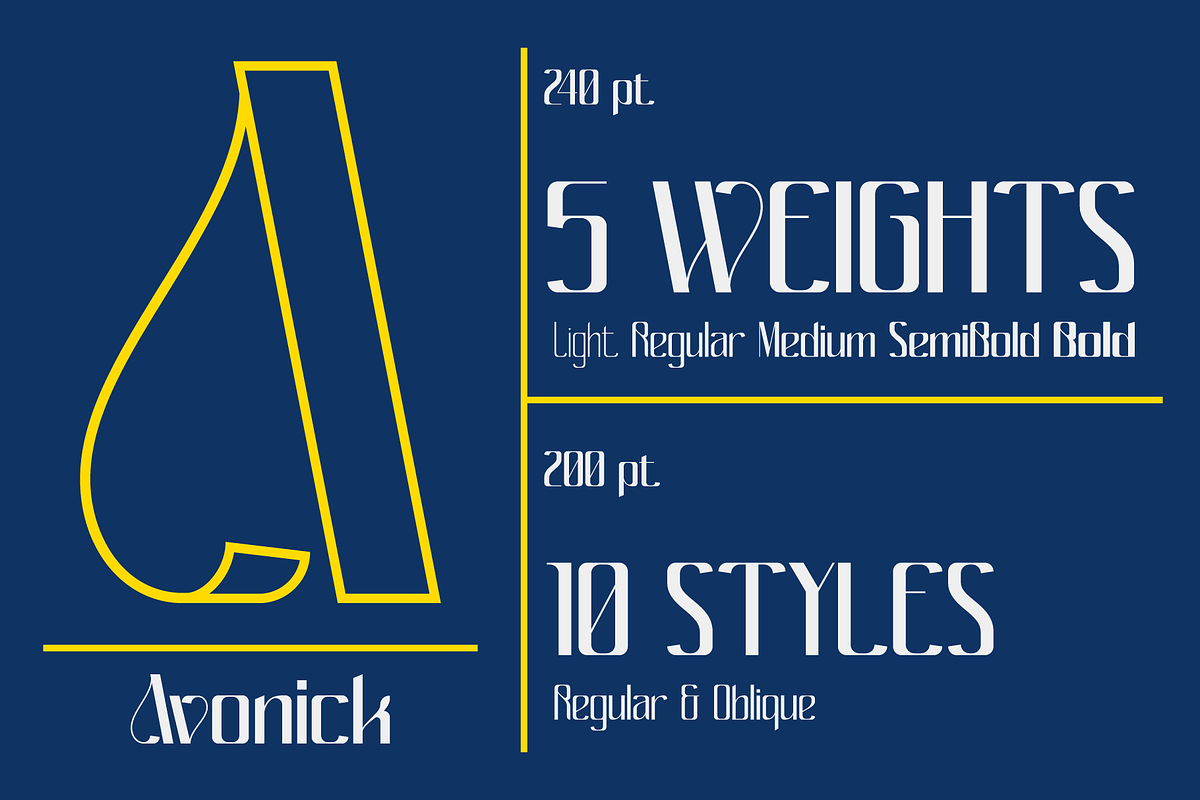 Avonick - Variable Font Family, a Sans Serif Font by Valentino Vergan (Photo 2 of 11)