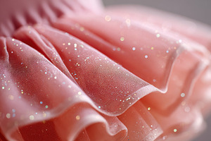 Delicate pink tulle with sparkles, a Beauty & Fashion Photo by AlyaAnd