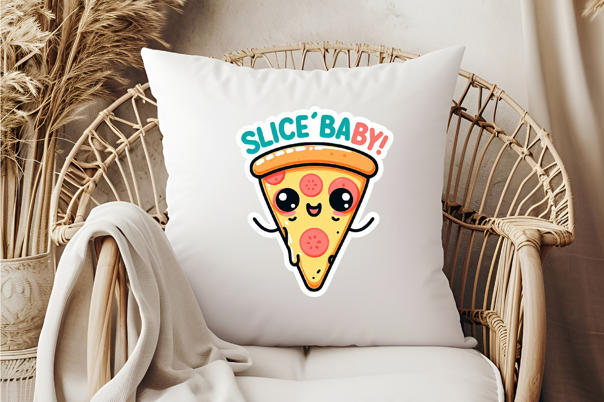Funny,Slice Baby  Sticker PNG, an Illustration by DreamCafeArt (Photo 4 of 7)