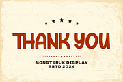 Monsteruk – Display Font, a Sans Serif Font by kangfont Studio (Thumbnail 10 of 10)