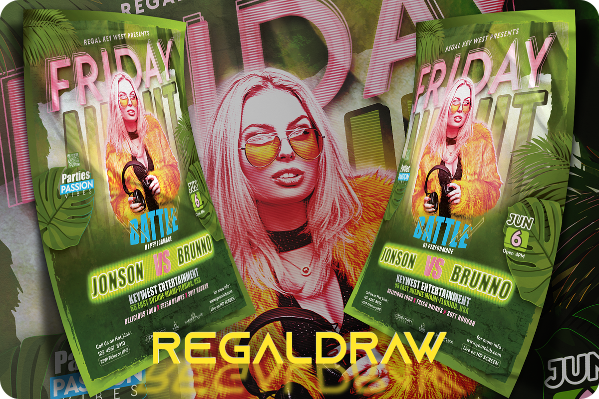 DJ Battle Flyer, a Flyer Template by regalDRAW (Photo 2 of 3)