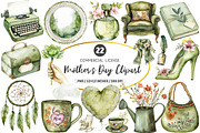 Boho Olive Green Mother's Day PNG, an Illustration by SinaCreation (Thumbnail 1 of 5)