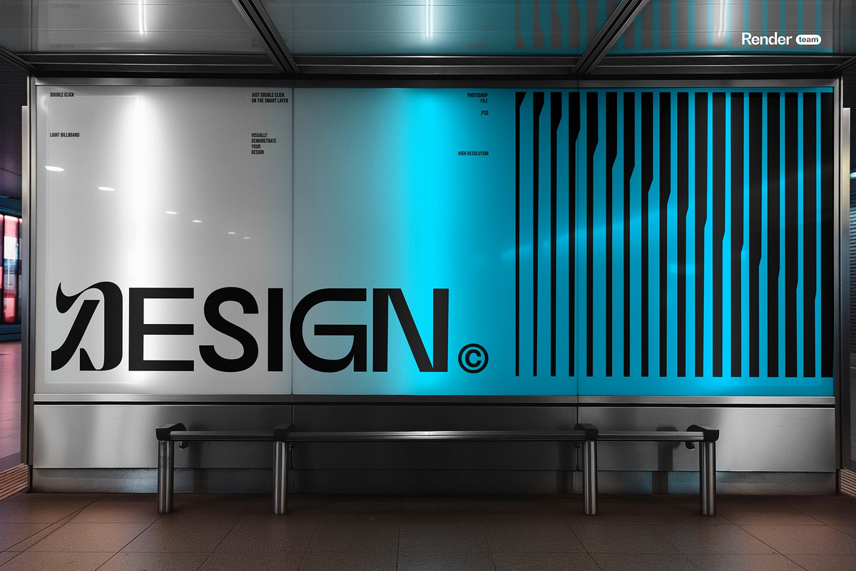 Digital Screen Advertising Mockup, an Advertising Mockup by Renderteam (Photo 4 of 12)