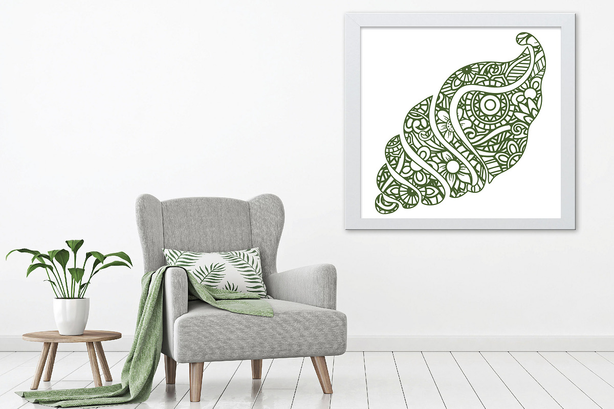 Mermaid Mandala SVG Bundle, an Animal Illustration by OldMarket Designs (Photo 8 of 10)