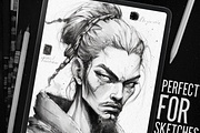 46 Portrait Brushes For Procreate, a Brush Add-On by BrushArchive (Thumbnail 3 of 10)