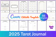 2025 Tarot Journal, a Print Template by Designmela01 (Thumbnail 2 of 8)