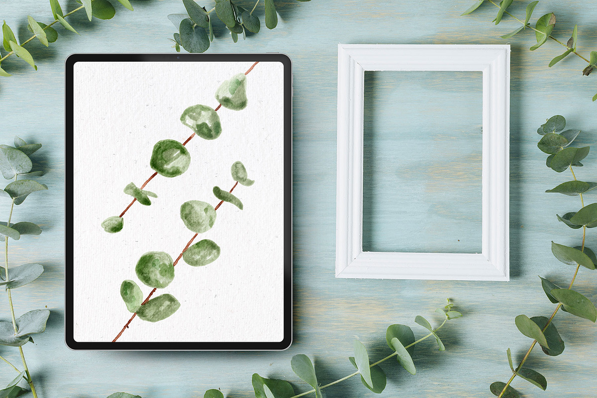 Procreate Watercolor Flowers Stamps, a Brush Add-On by RadekBroz (Photo 4 of 8)