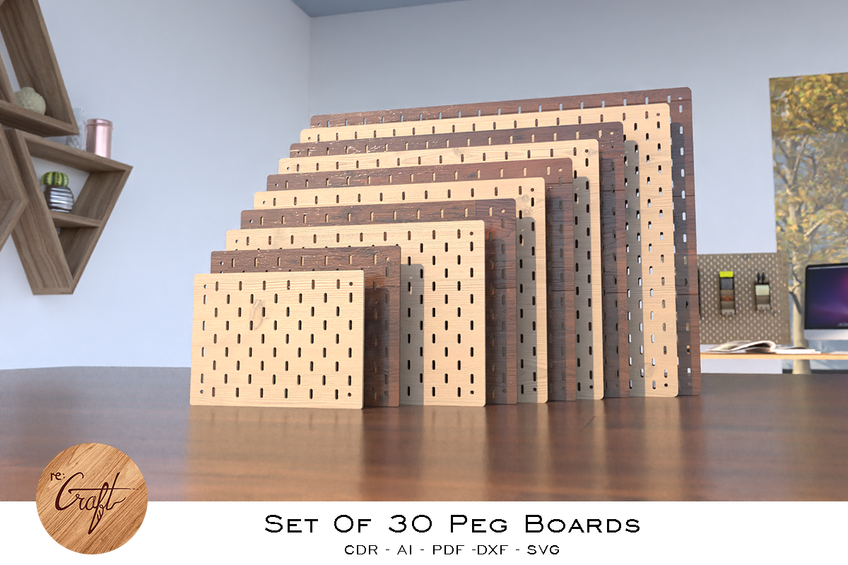 Set Of 30 Peg Boards preview 7