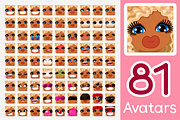 vector BIG avatars SET, a Templates & Theme by WINDmade (Thumbnail 33 of 40)