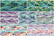 Happy Life Countryside Pattern, a Pattern Graphic by STUDIO CHOTI (Thumbnail 4 of 9)