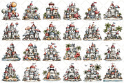 Whimsical Summer Sandcastle Clipart, an Illustration by Black Bird Studio (Thumbnail 2 of 5)