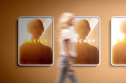 Outdoor Lightbox Poster Mockup, an Advertising Mockup by Design Squad