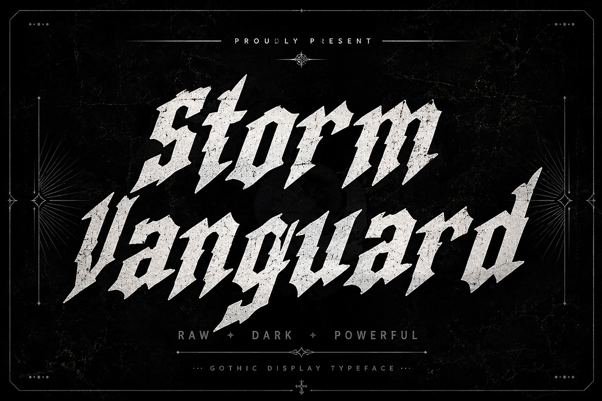 Storm Vanguard, a Blackletter Font by Wow Magic (Photo 1 of 5)