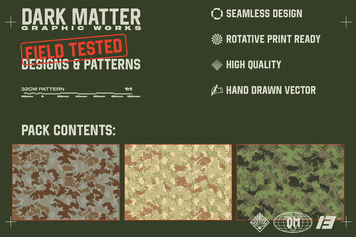 Dry Ridge Camo Seamless Pattern, a Texture Graphic by darkmatter_graphicworks (Photo 2 of 3)