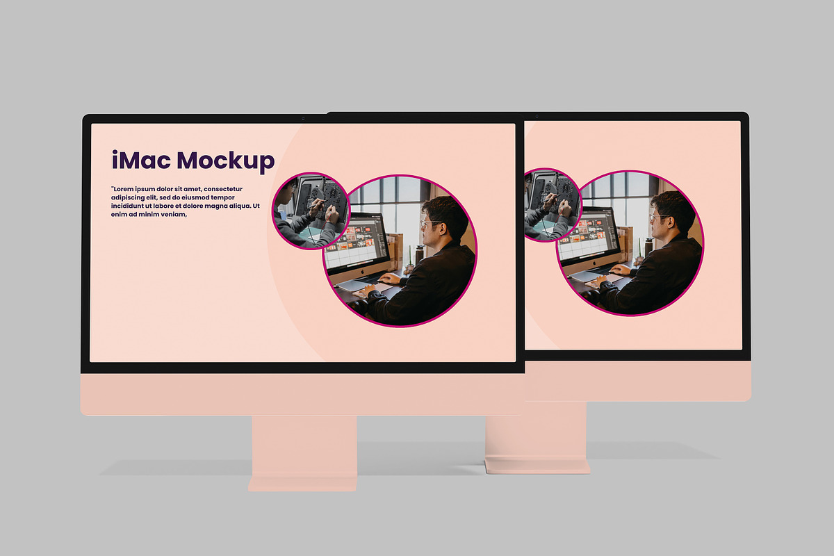 High-Quality IMac Mockup, a Wearable Device Mockup by safrizalstudio (Photo 2 of 4)