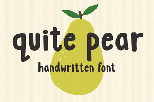 Quite Pear - A Fun Handwritten Font