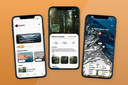 TrailSide - Camping & Hiking Mobile, an App Template by trabaskriya (Thumbnail 4 of 5)