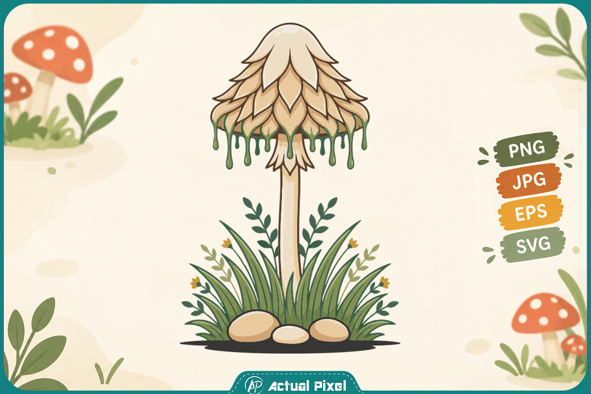 Mushroom Botanical Clipart Bundle, an Object Graphic by Actual Pixel (Photo 21 of 21)