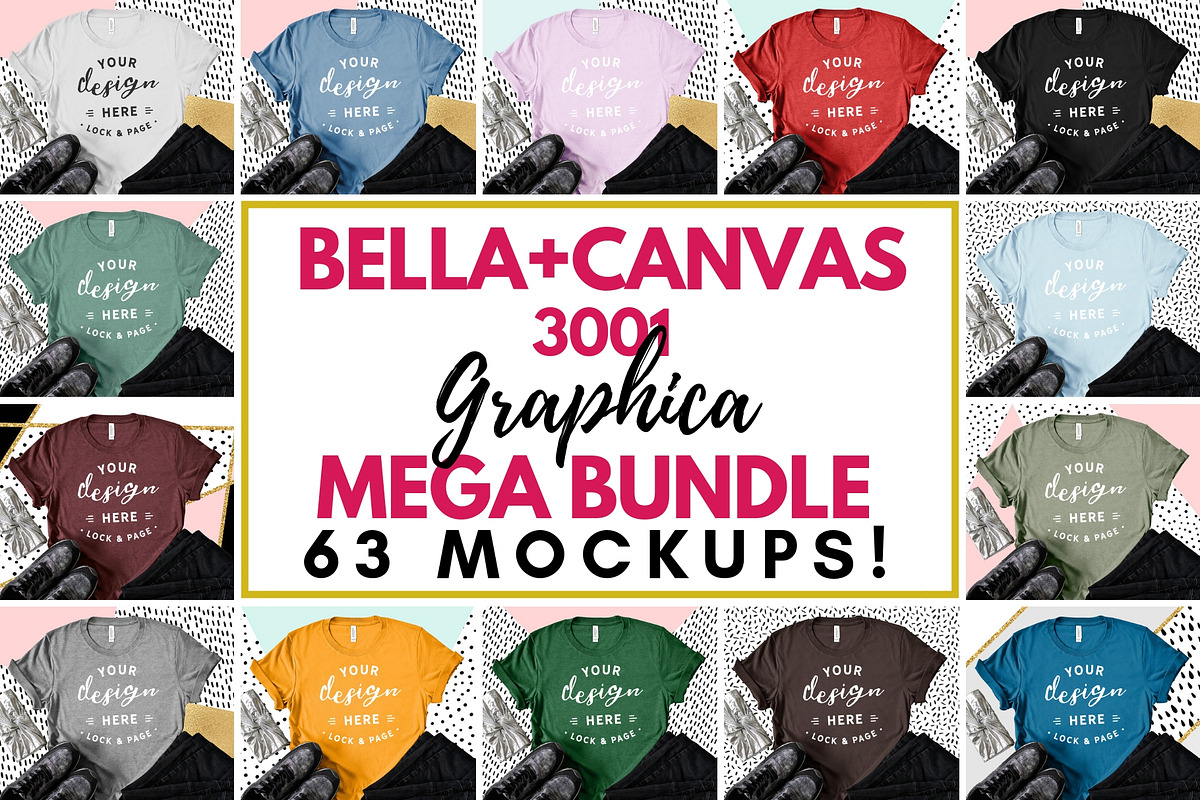 Ultimate T-Shirt Mockup Mega Bundle, a Shirt Mockup by lock and page (Photo 15 of 17)