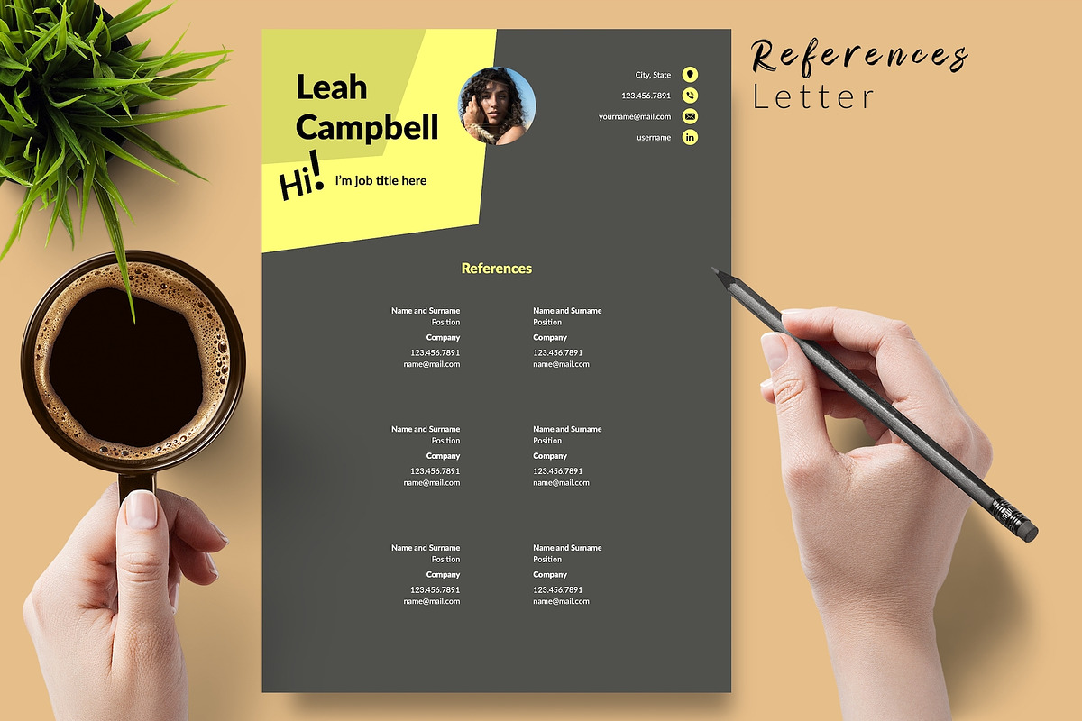 Modern Resume Design / CV - Leah, a Resume Template by Templates Design Co. (Photo 6 of 17)