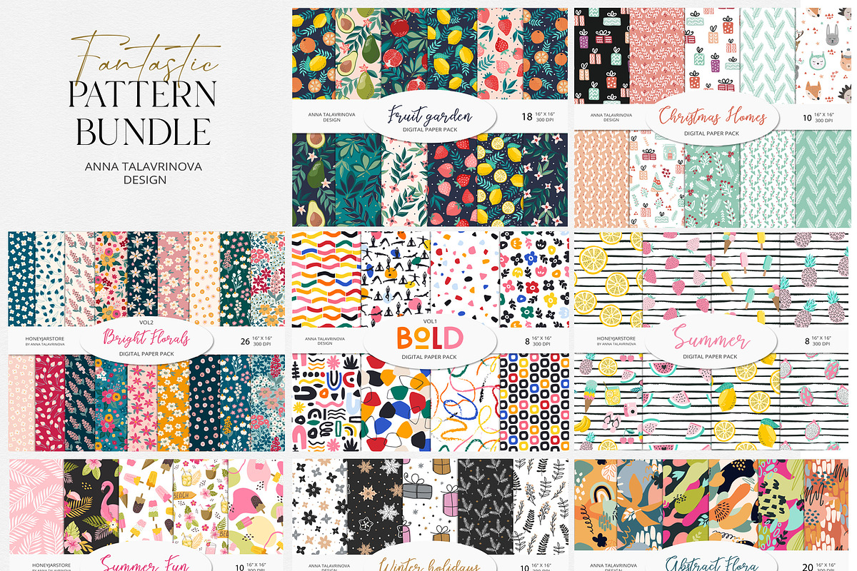 Fantastic Pattern Bundle, a Pattern Graphic by Cozy pattern shop (Photo 8 of 9)