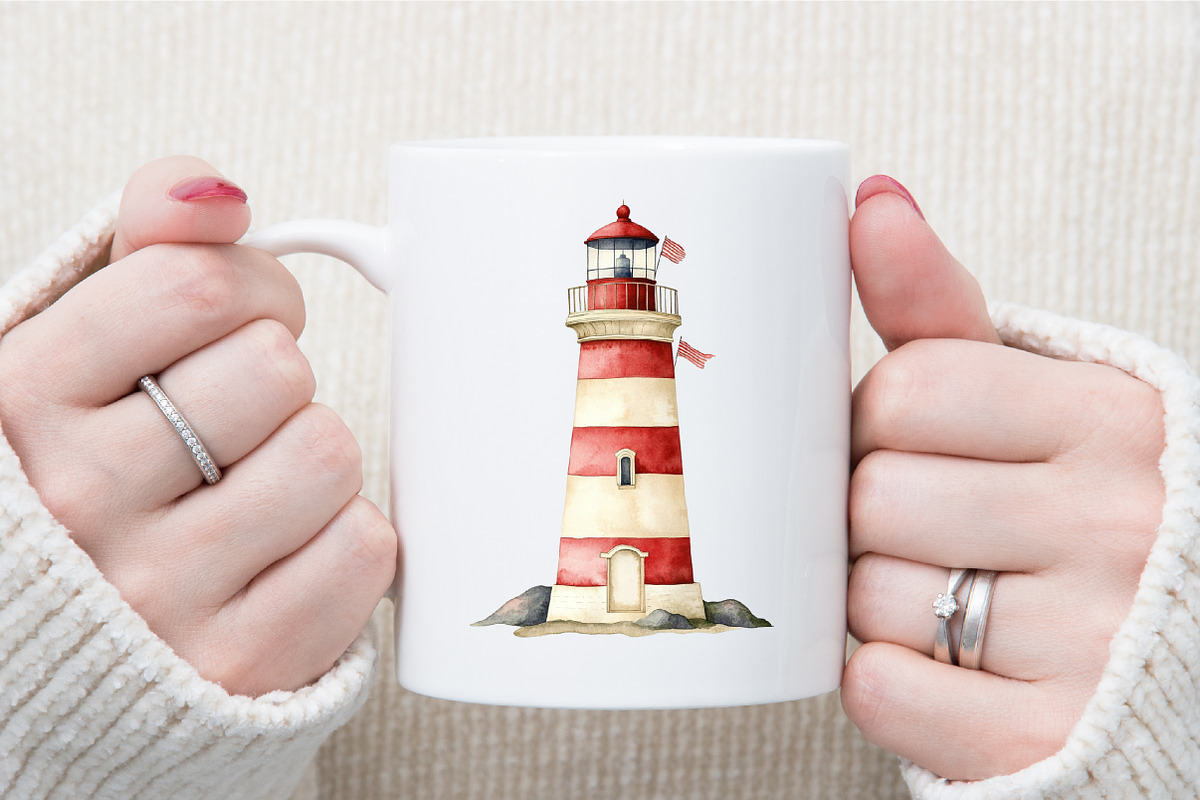 Watercolor Nautical Summer Clipart, an Illustration by Sublimation Artist (Photo 5 of 6)