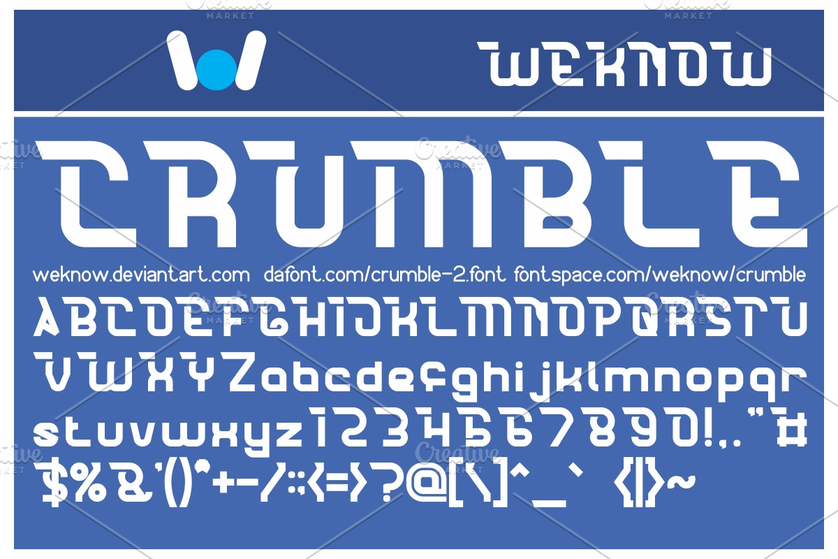 crumble font preview 6
