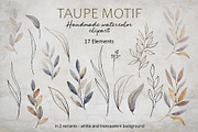 TAUPE MOTIF | patterns & borders, a Pattern Graphic by NGliory (Thumbnail 5 of 5)