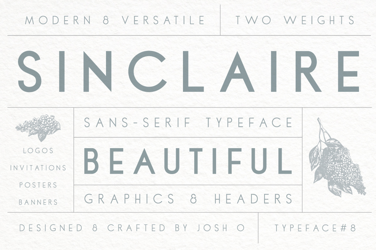 Sinclaire | A Classic Sans Serif, a Sans Serif Font by Josh O. (Photo 1 of 5)