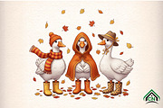 Cozy Goose Png, Fall Goose, an Icon by Craft Nest (Thumbnail 1 of 6)