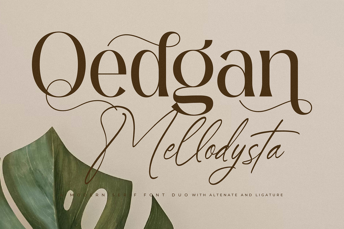 Qedgan Mellodysta A Modern Font Duo, a Serif Font by Storytype Studio (Photo 1 of 15)