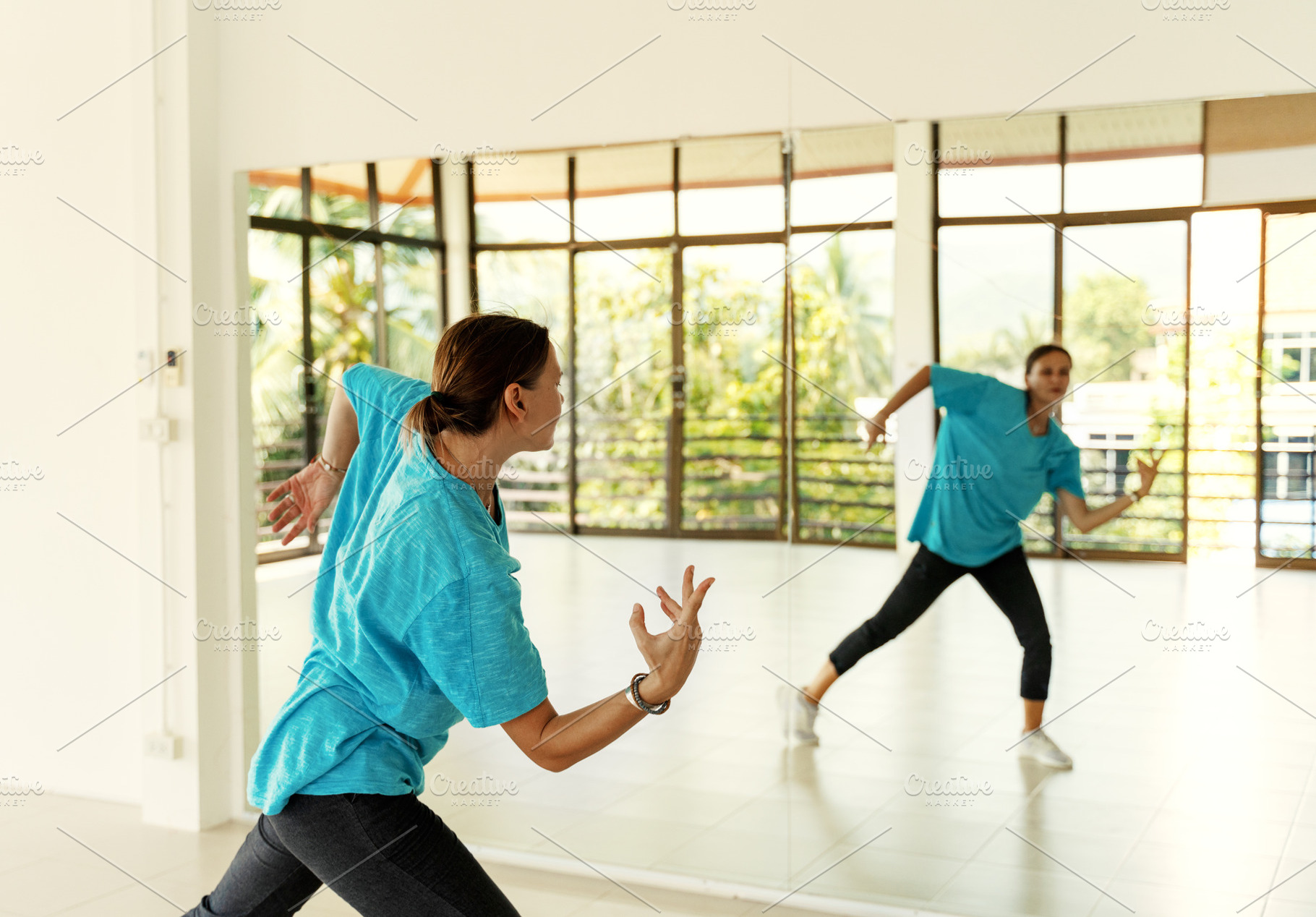 Dancing woman stock photo containing instructor and healthy, a Sports & Recreation Photo by Olezzo