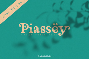 Piassey - Rough Serif Font