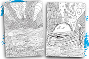Seascapes black and white, an Object Illustration by ImHope (Thumbnail 7 of 9)