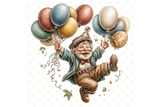 Man's Birthday Clipart JPG, a Person Illustration by Memories By Lea (Thumbnail 20 of 20)