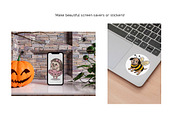Cute Halloween Animals, 36 Clip Arts, an Object Graphic by Kat's Artful Creations (Thumbnail 16 of 18)