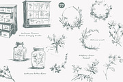 apothecary clipart vintage collectio, a Decorative Illustration by Patishop Art (Thumbnail 6 of 10)