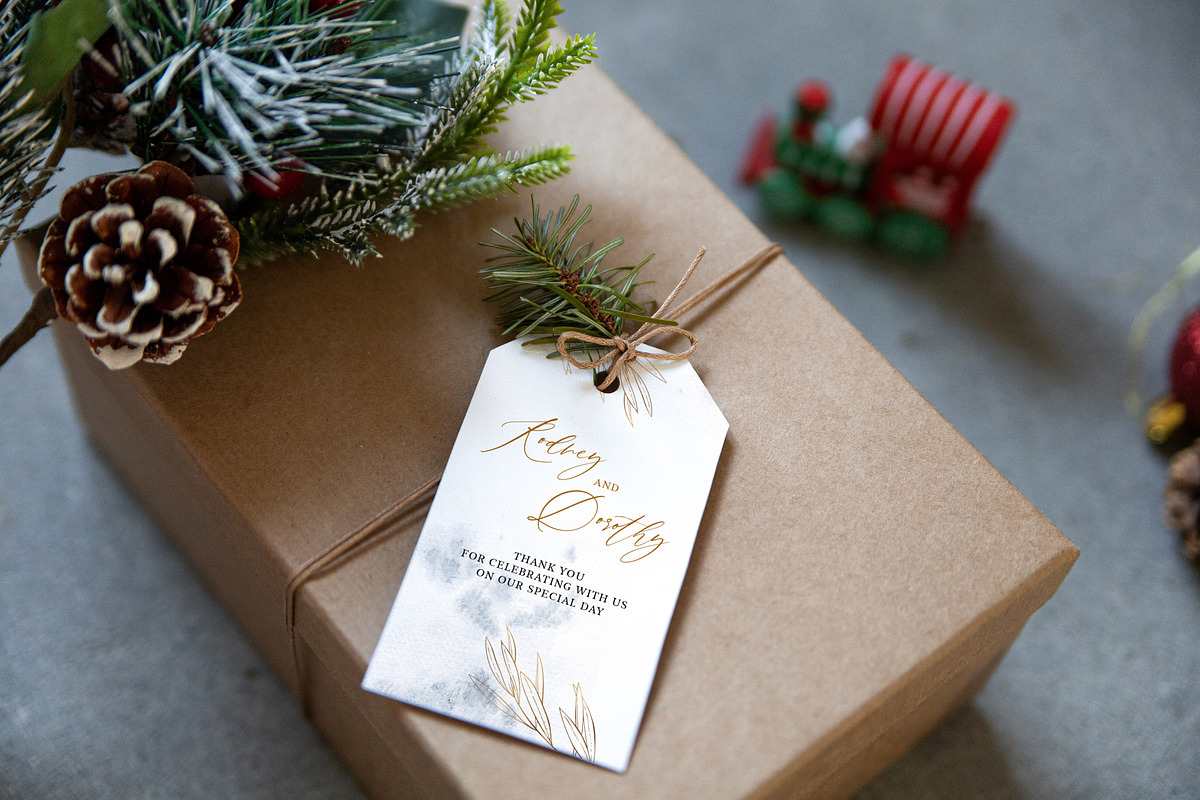 Christmas Gift Tag Mockup, a Product Mockup by ILoveMockupDesign (Photo 6 of 8)