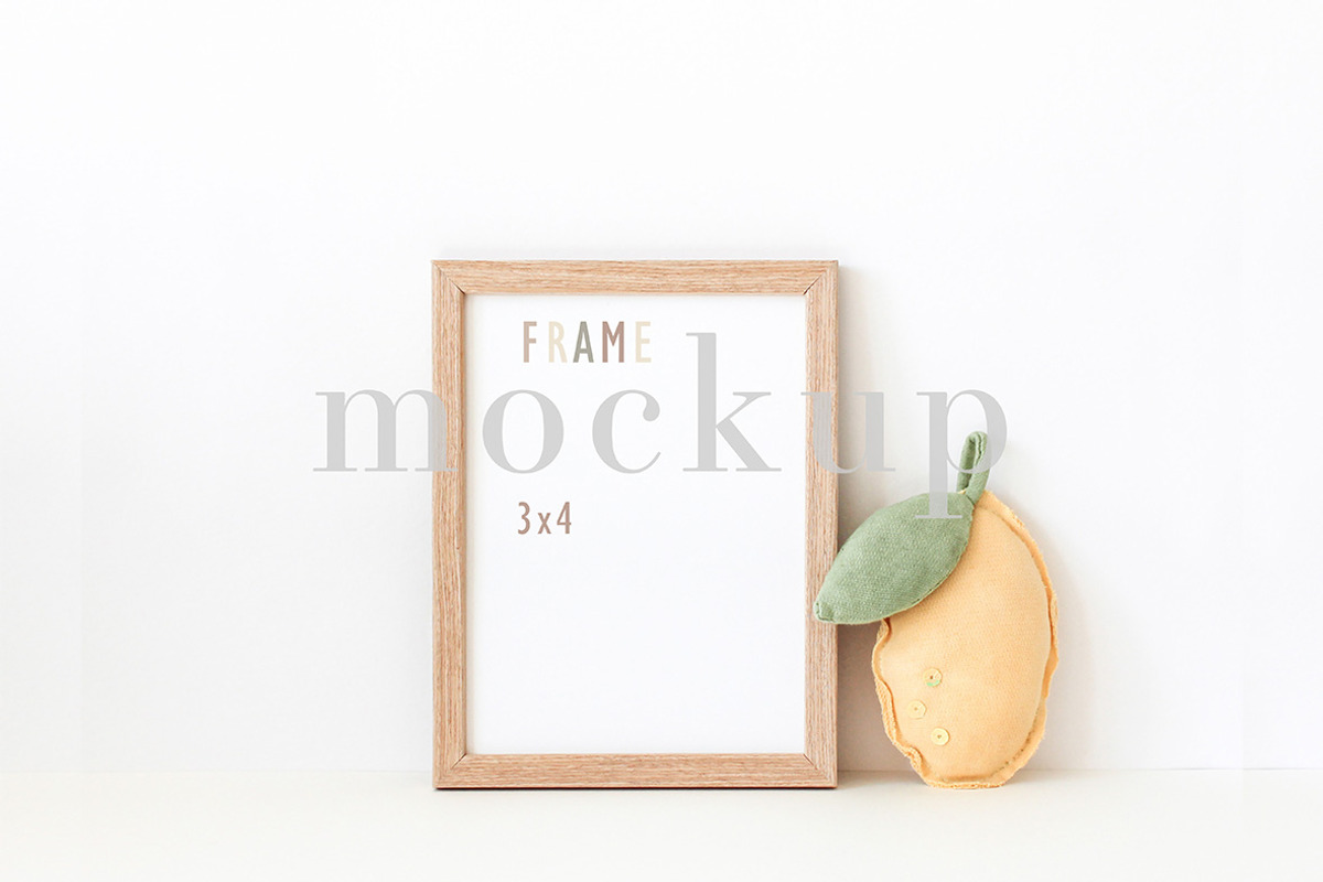 Cute Nursery Frame Mockup Lemon Kids, a Print Template by BirdieFrames (Photo 1 of 3)
