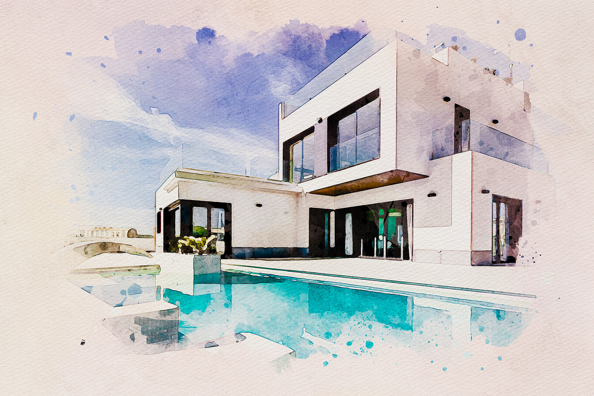 Artistic Watercolor Paint Effect, an Action Add-On by liptouse (Photo 6 of 12)