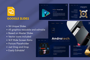 Androtech Mobile Google Slide Temp, a Presentation Template by Rizki Herdian