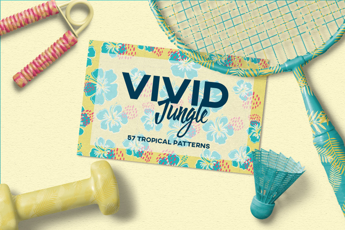 Vivid Jungle, a Pattern Graphic by Kenzagraphics (Photo 2 of 4)