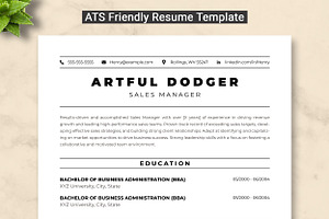 Sales Manager Resume Template, a Resume Template by ResumeInventor