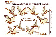 Set of 5 Bird Ornaments - Laser Cut, an Object Graphic by VectorPainter (Thumbnail 17 of 21)