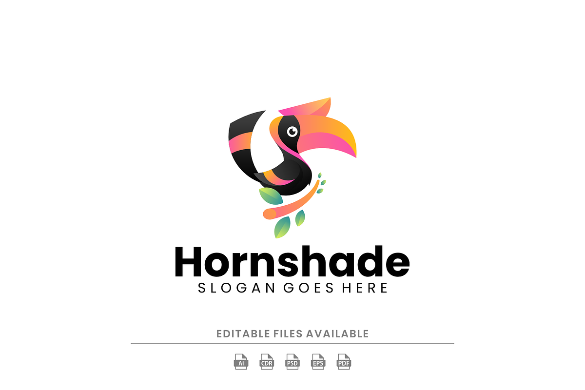 Gradient Modern Hornbill Logo Design, a Branding & Logo Template by Artnivora.Std