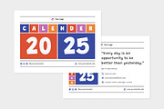 Desk Calender 2025 Design V4, a Stationery Template by twinstd (Thumbnail 3 of 3)