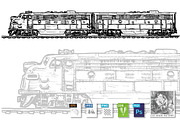 Vintage transport set, a Transportation Illustration by CatMadePattern (Thumbnail 2 of 7)